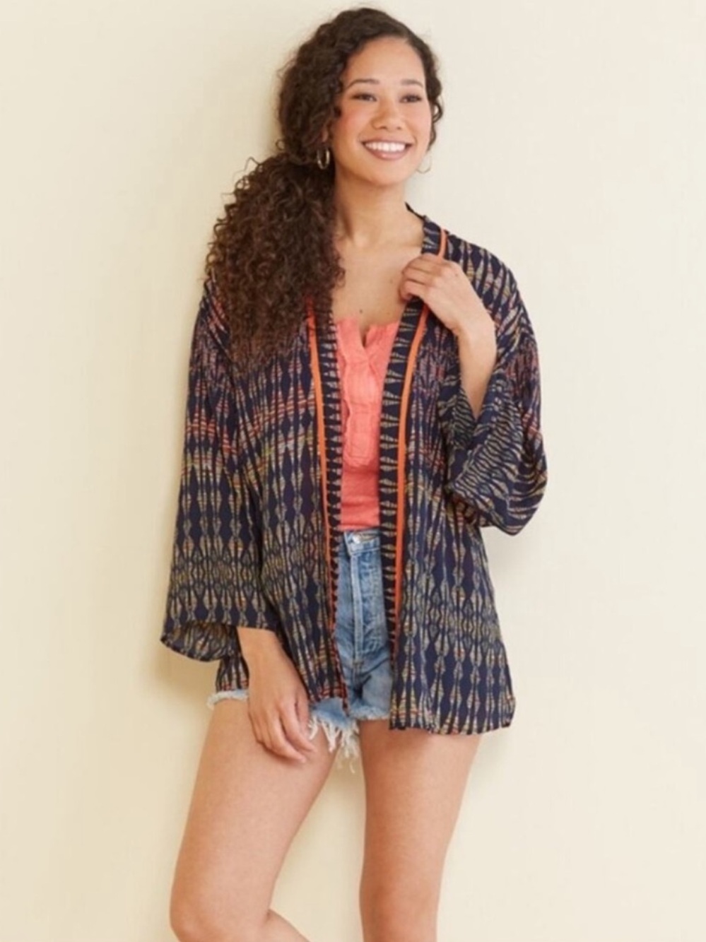 Evereve Allison Joy open front kimono size m/l